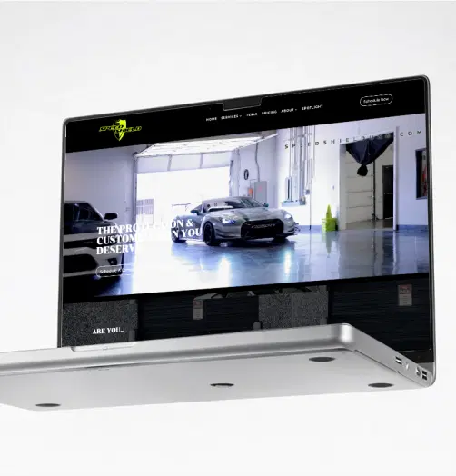 Speed Shield website before its conversion flow was redesigned