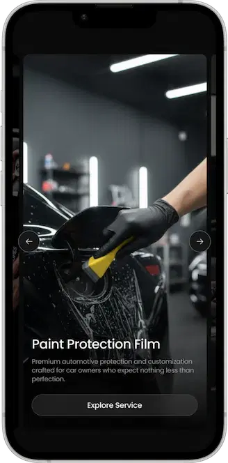 Speed Shield service page shown on a phone