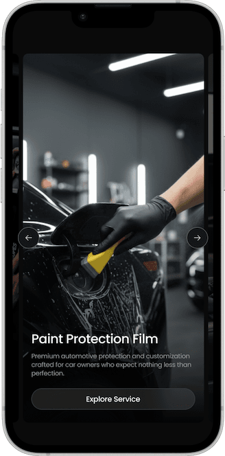 Speed Shield service page shown on a phone